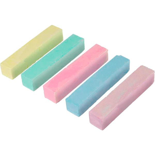 Мел школьный МАКСИ 19x19x100 мм 19 шт. 6 цветов