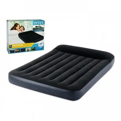 Матрас надувной Intex велюр с подголовником арт. 64142 191х137 см