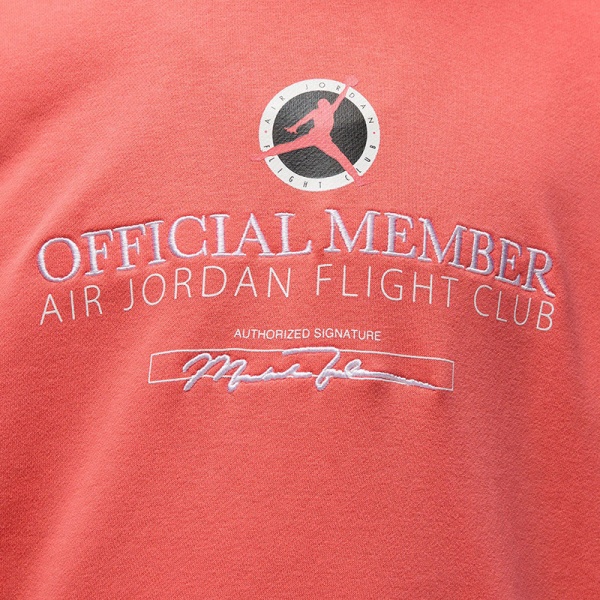Свитшот Jordan M J FLT MVP LTWT FLC CREW DX9647-814 р. XL розовый