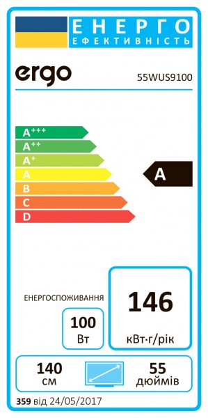 Телевизор Ergo 55WUS9200