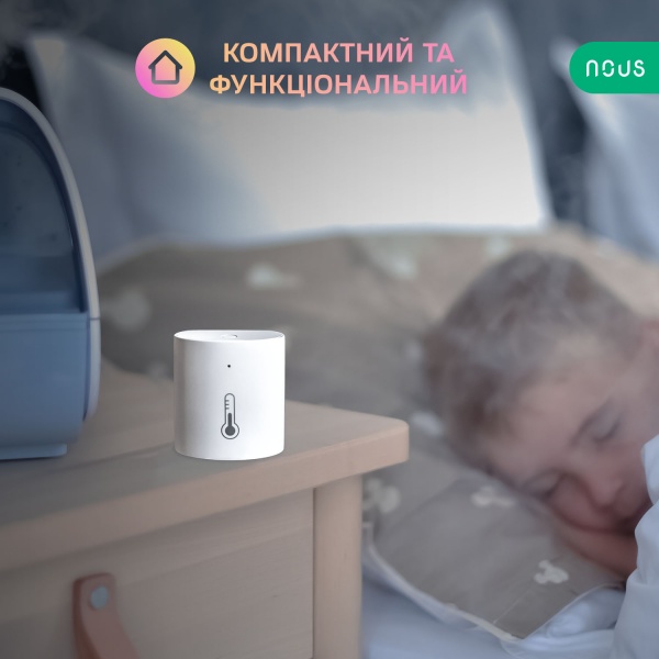 Розумний датчик температури Nous E5 (ZigBee) білий 