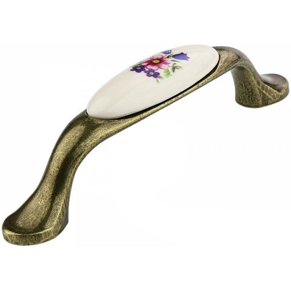 Меблева ручка троянда 96 мм антична бронзаL1947-96