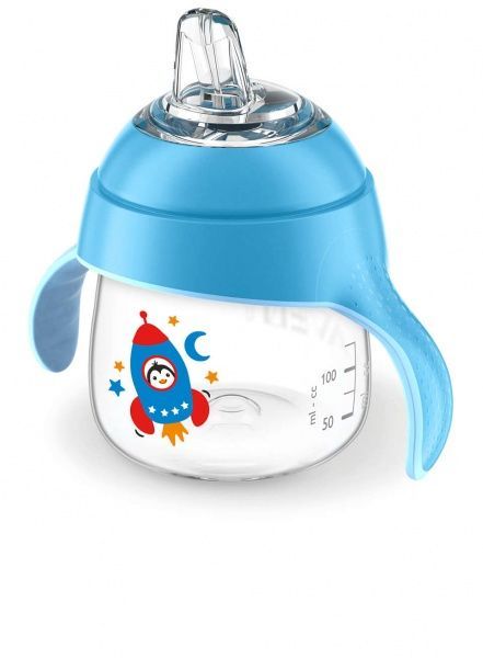Поильник-непроливайка Philips Avent с носиком голубая 200 мл