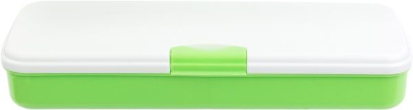 Пенал шкільний на застібці CF85558 Cool For School білий із зеленим