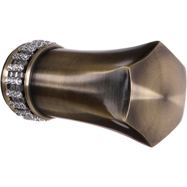 Наконечник Кардинал Плутон с кристалом антик 25 мм