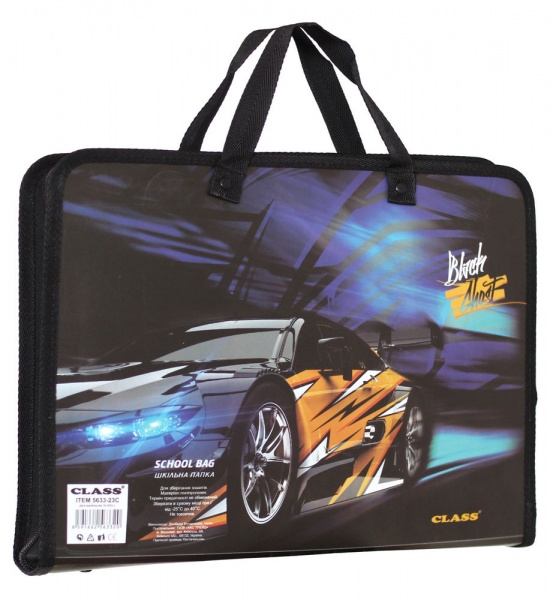 Папка з ручками Black Ghost 600 мкм 5633-23C CLASS