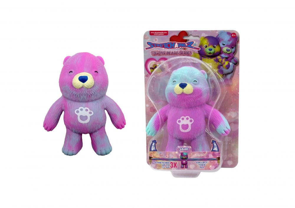 Игрушка-тянучка STRETCHAPALZ серия TIE DYE BEARS Тай-Дай Беас 14 см 988420