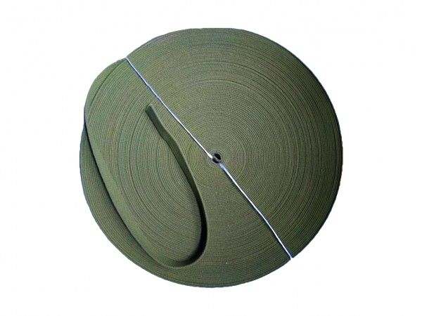 Лента хлопчатобумажная однослойная 35 мм хаки