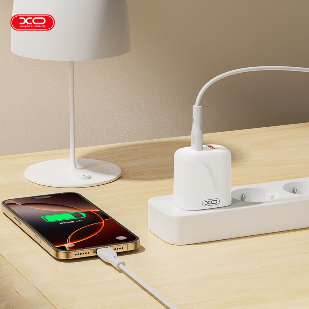 Сетевое зарядное устройство Xo L158 PD20W, QC18W USB-A, USB-C