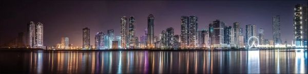 Наклейка на кухонный фартук Zatarga Ночное отражение Z180114 65x250 см