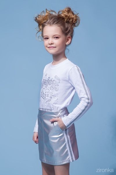 Футболка с длинным рукавом Zironka р.116 белый 44-9001-2 