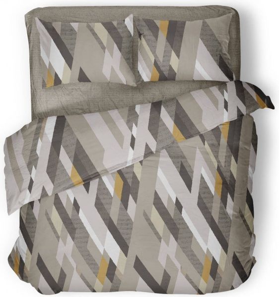 Комплект постельного белья Strike семейный серый UP! (Underprice) 