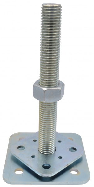 Опора колони гвинтова (вільна гайка) H 200 мм 110х110/80х80 М24 4 мм 1 шт. 