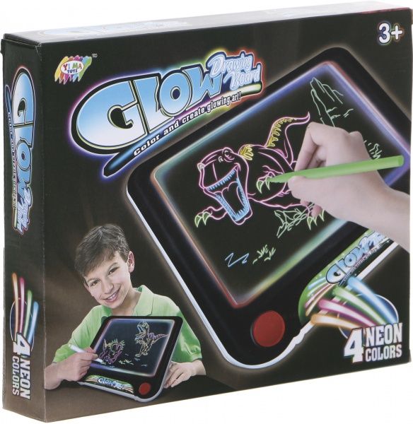 Доска для рисования Shantou Glow Динозавры 2222251594017