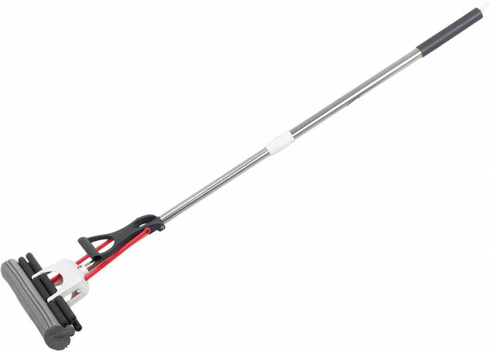 Швабра з губкою-валиком для підлоги OBERY Slideway з повійним віджимом 27 см сірий