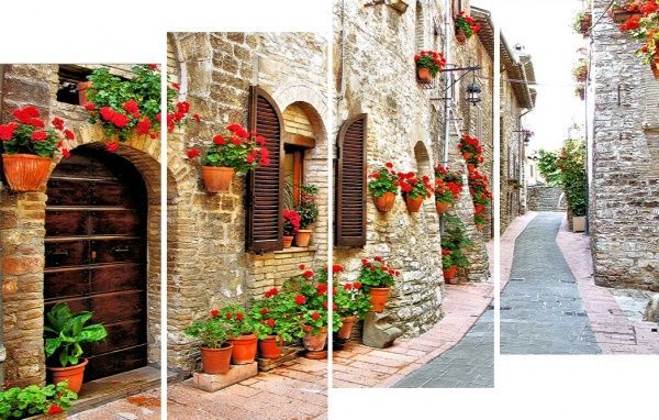 Картина модульна 4 частини MK163 92x65 см 