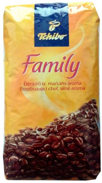 Кава в зернах Tchibo натуральна обсмажена Family 1000 г 