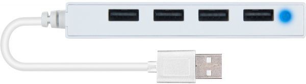 Концентратор Speedlink Snappy Slim USB Hub 4-Port USB 2.0 White