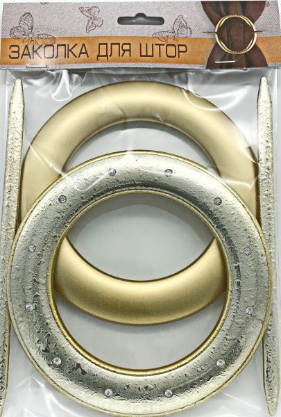 Декор Круг со стразами d150 мм мокрое золото С002-1а MISLT