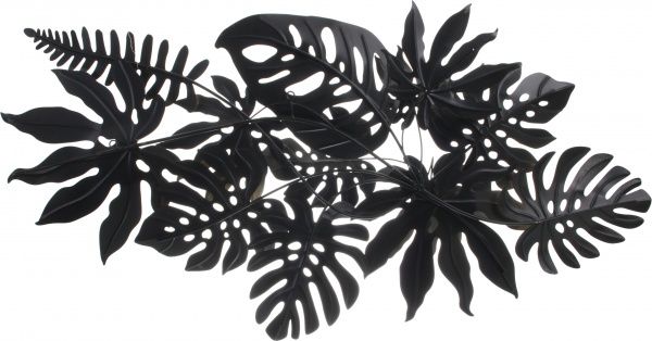 Декор настенный Palm 81x144,5 см серый с золотым 