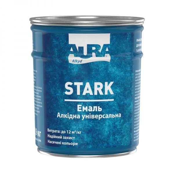 Емаль Aura® Stark алкідна універсальна білий мат 2,8кг