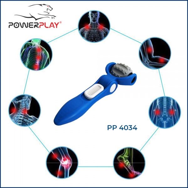 Масажер PowerPlay роликовий синій PP_4034