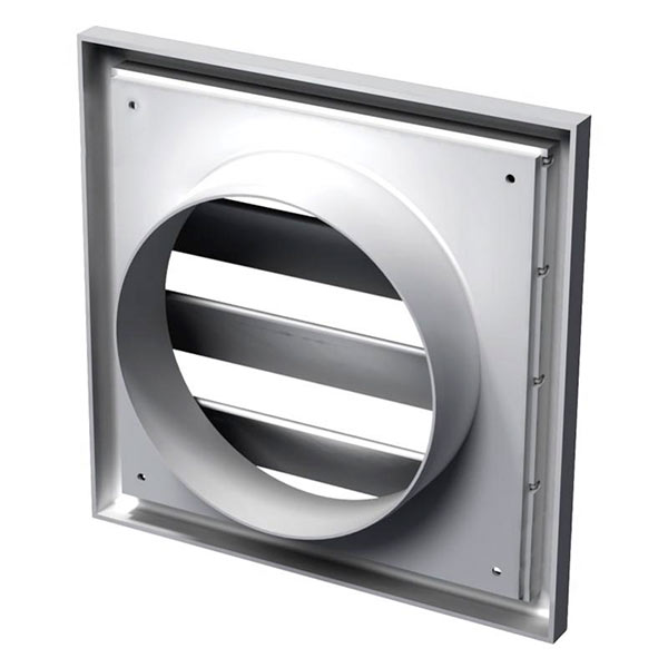 Гратка для вентиляції МВ 100 ВЖ пластик білий 