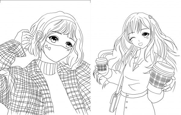 Раскраска «#girls#fashion#manga» 978-617-7853-21-2