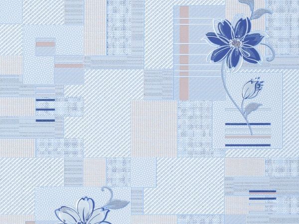 Обои виниловые на бумажной основе Славянские обои Comfort Цветок 5605-03 0,53x10,05 м 