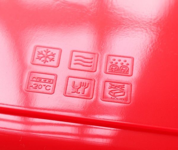 Контейнер Фиеста 6 л прямоугольный красныйвый Алеана