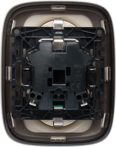 Розетка подвійна із заземленням Legrand Allure без шторок кремовий 753826