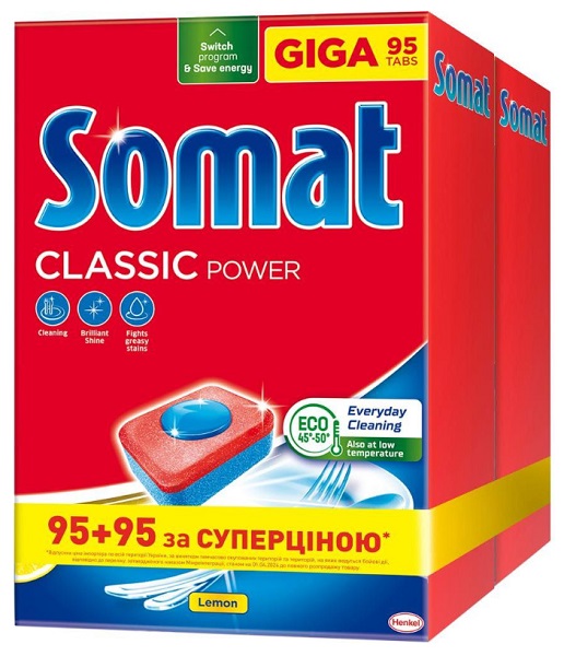Таблетки для ПММ Somat Classic 190 шт.