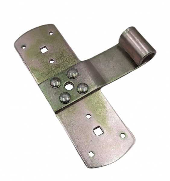 Петля Domax тип T 165x110x3 мм жовтий цинк універсальна