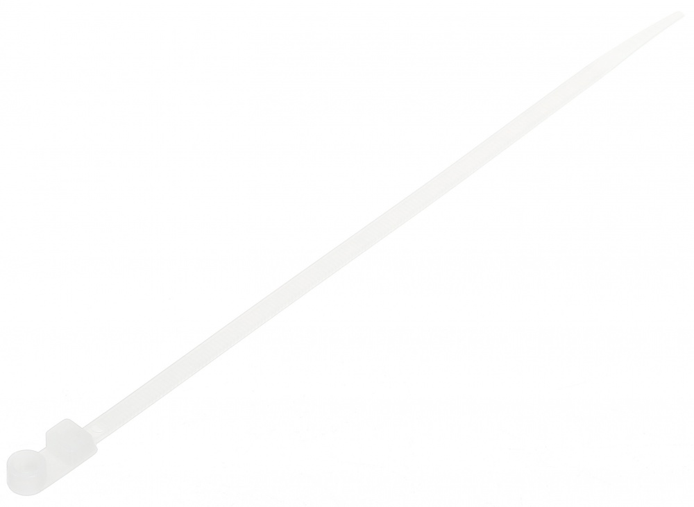 Стяжка кабельна з кільцем HausMark 4,8х200 мм 100 шт. білий