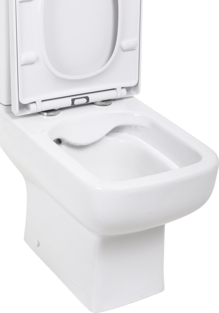 Унитаз-компакт Water House Cube rimless, сид. дюропласт soft-close
