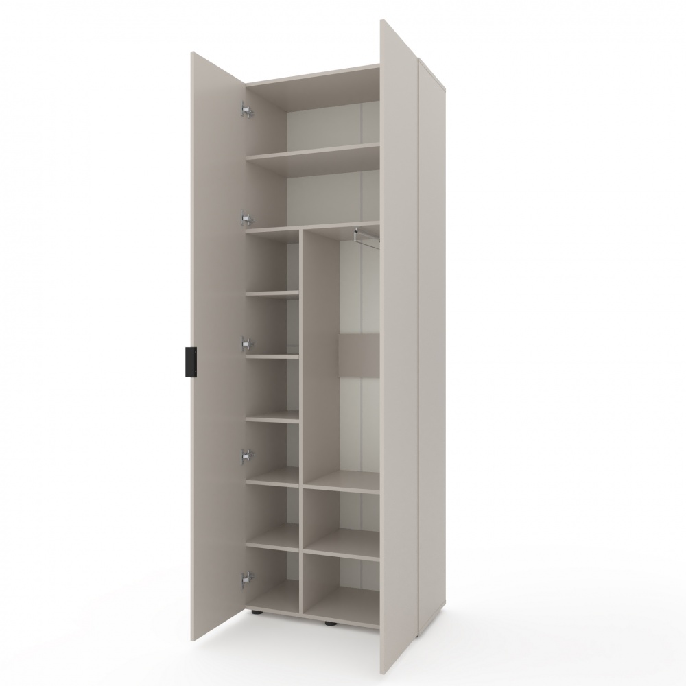 Шкаф Metkas Home A007 2д2ш ЛДСП 2300х800х420 мм кашемир / кашемир