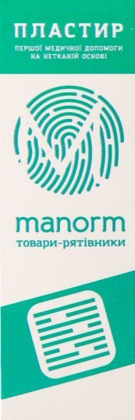 Пластир МАНОРМ на нетканій основі Манорм нестерильні 10 шт.