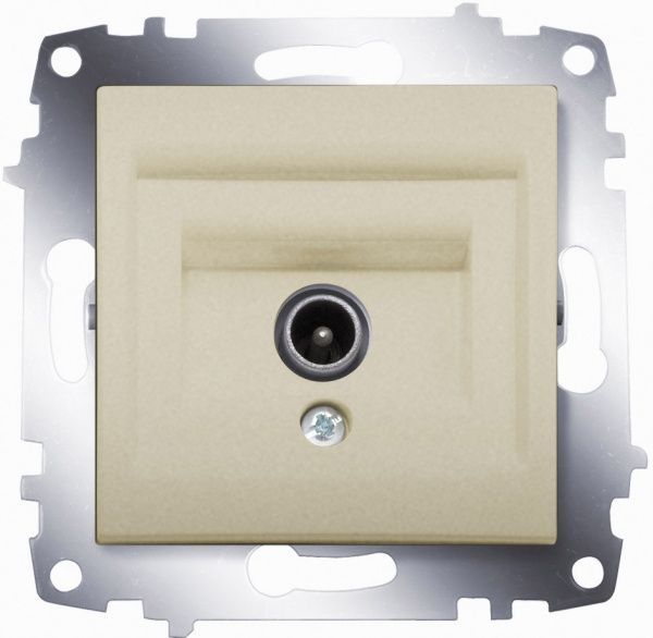 Розетка TV ABB Cosmo без сопротивления титан 619-011400-274