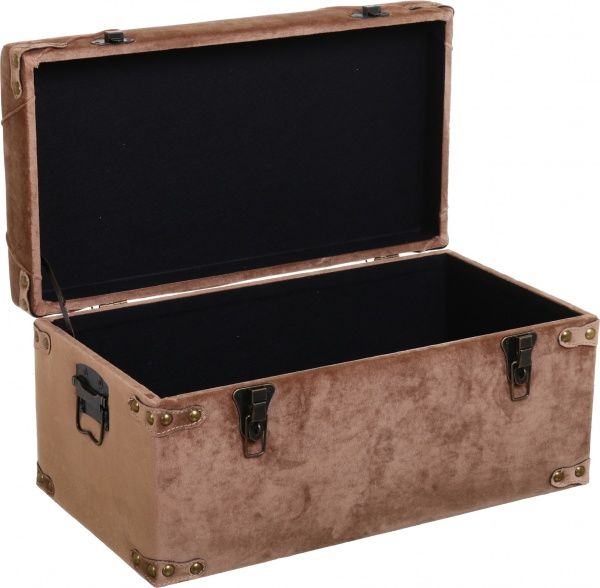 Скриня-пуф Art&Crafts Велюр 57х30х29 см горіховий 