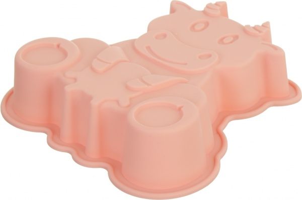 Форма для випічки кексів Корівка 19х25х4,5 см персикова Flamberg Smart Kitchen