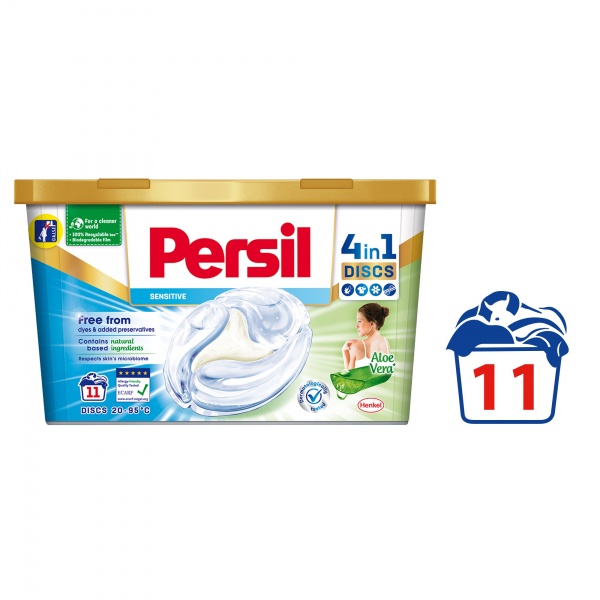 Капсулы для машинной стирки Persil Discs Сенситив/детский 11 шт. 
