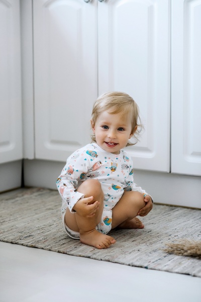 Боди детское для девочки ТМ Софія Owls р.80 молочный 301180 