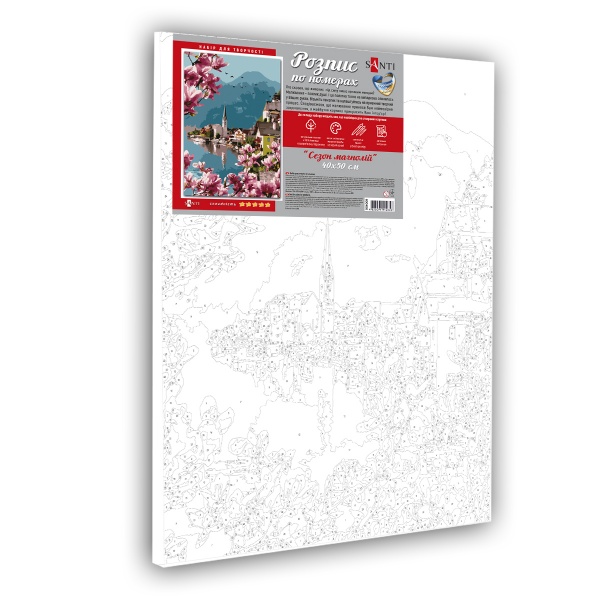 Картина за номерами Сезон магнолій 954009 40x50 см Santi 