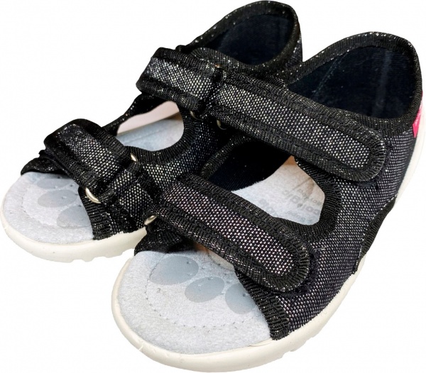 Сандалии для мальчиков RenBut текстильные с профилированной стелькой р.19 черный 13-112NP-0825L-19 