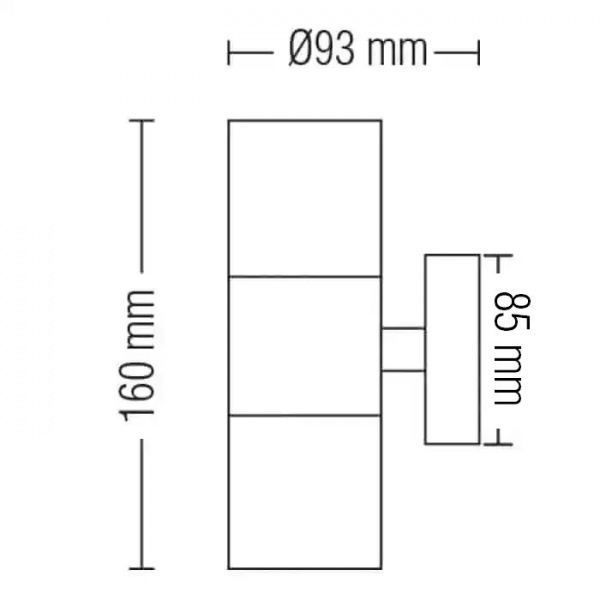 Світильник настінний HOROZ ELECTRIC Manolya-2 GU10 35 Вт IP44 матовий хром 075-008-0002-011 