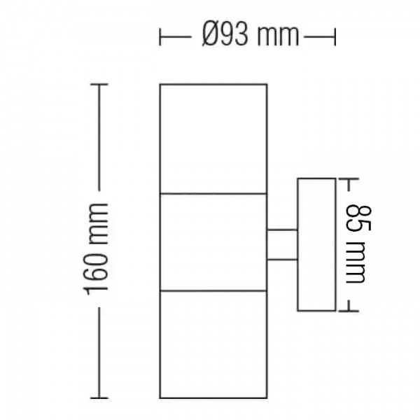 Светильник настенный HOROZ ELECTRIC Manolya-2 GU10 35 Вт IP44 матовый хром 075-008-0002-011 