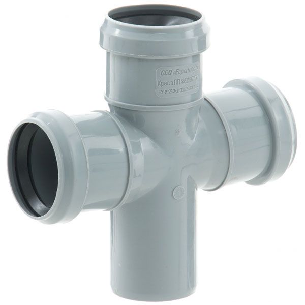 Хрестовина каналізаційна Європласт 50x50x50 мм 90°