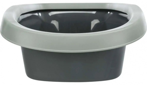 Туалет Trixie для кошек Be Eco Carlo с рамкой серый 58 х 38 х 17 см 40212