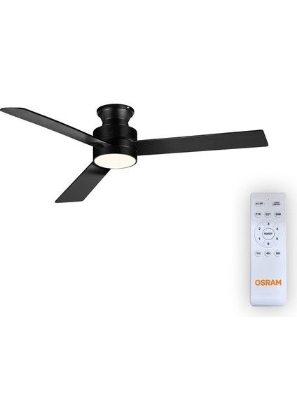 Люстра-вентилятор Osram CEILING BLADE 1x18 Вт LED-модуль black FAN Blade BK