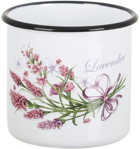 Кружка Букет лаванды 1,0 л белая I01074/2 Idilia